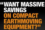 compact equipment sale flyer